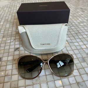 Tom ford , gold frame sunglasses